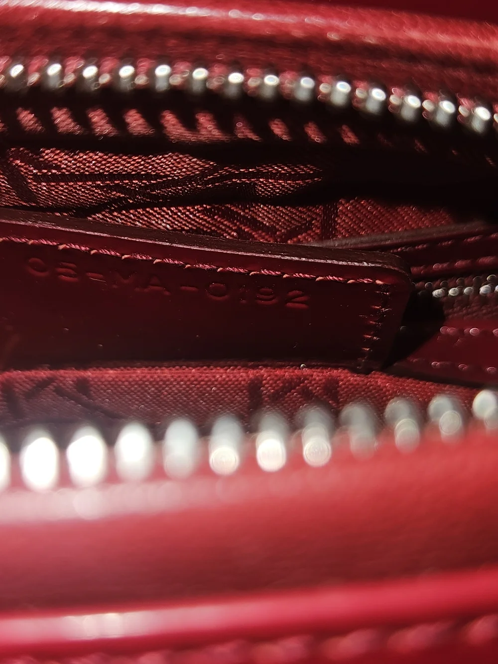 Red Patent Quilted Tote Bag by